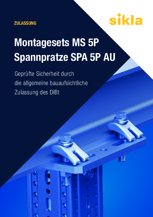 abZ Montagesets und Spannpratze 5P AU