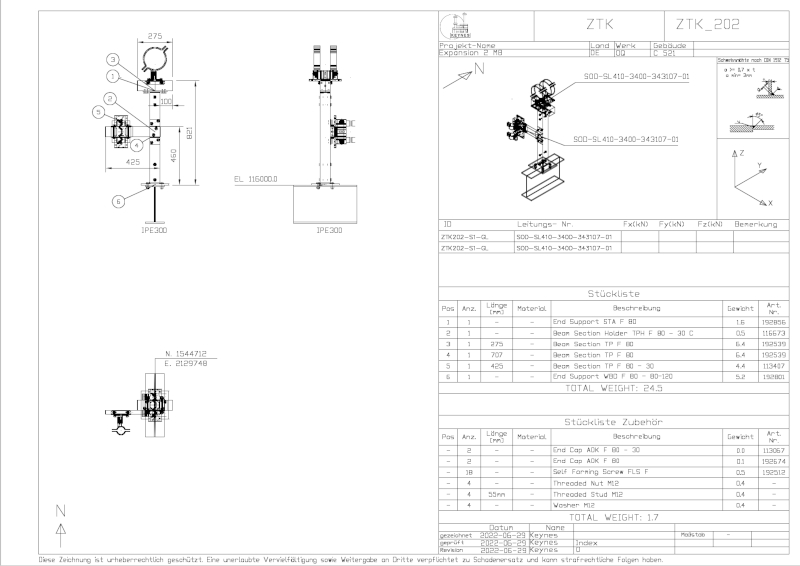 Zeichnung 1 - SiCAD4CADWorx